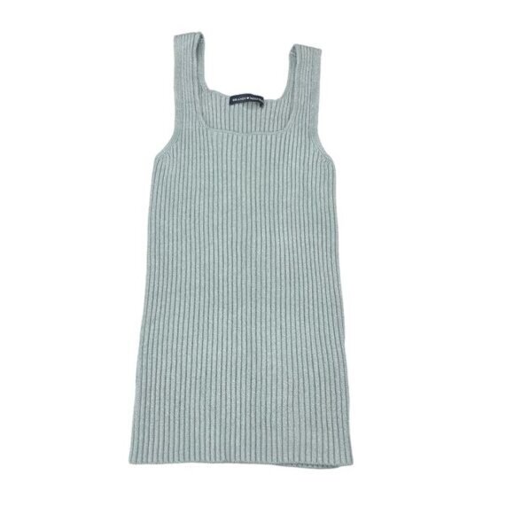 BRANDY MELVILLE Mint Green Ribbed Tank Sz XXS - Picture 2 of 5
